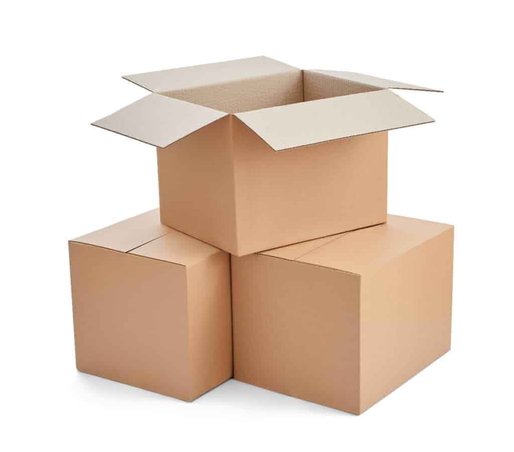 box package delivery cardboard carton stack